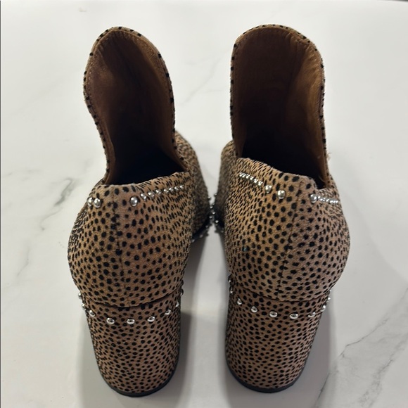 Studded Brown Ankle Boots - Picture 3 of 5